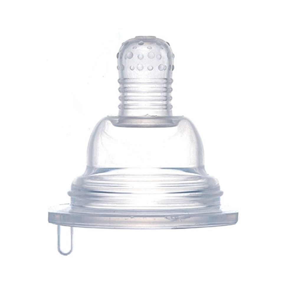 Farlin Fur-Preventing Silicone Nipple, Wide Neck, 0m+