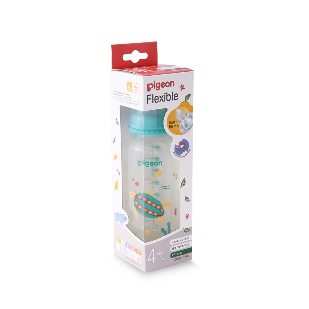 Pigeon Flexible Feeder PP RP 240ml Turtle