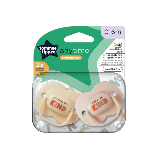 Tomme Tippee Anytime Soothers 0-6 M