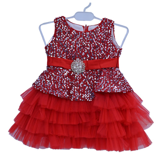 Sparkling Ruby Princess Frock