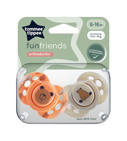 Tomme Tippee Closer to Nature Orthodontic Soothers Pack Of 2, 6-18M