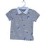 Grey Teddy Print Polo