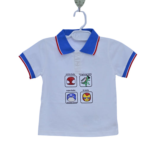 White Hero Squad Polo