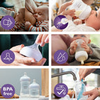 Philips AVENT Glass Baby Bottle with Natural Response 120ml