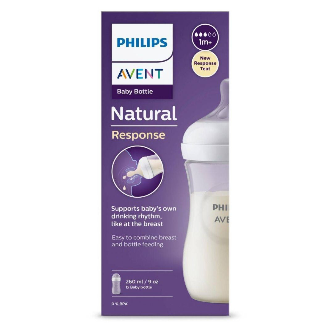 Philips AVENT Baby bottle with teat Natural Response 260ml