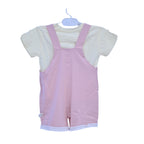 Rose Petal Embroidered Romper