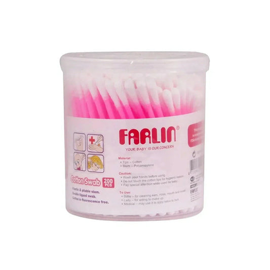 Farlin Cotton Buds Pink 200 Pcs