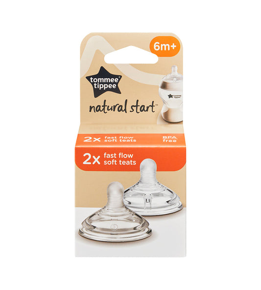 Tomme Tippee Natural Start Fast Flow Teat 2-PK
