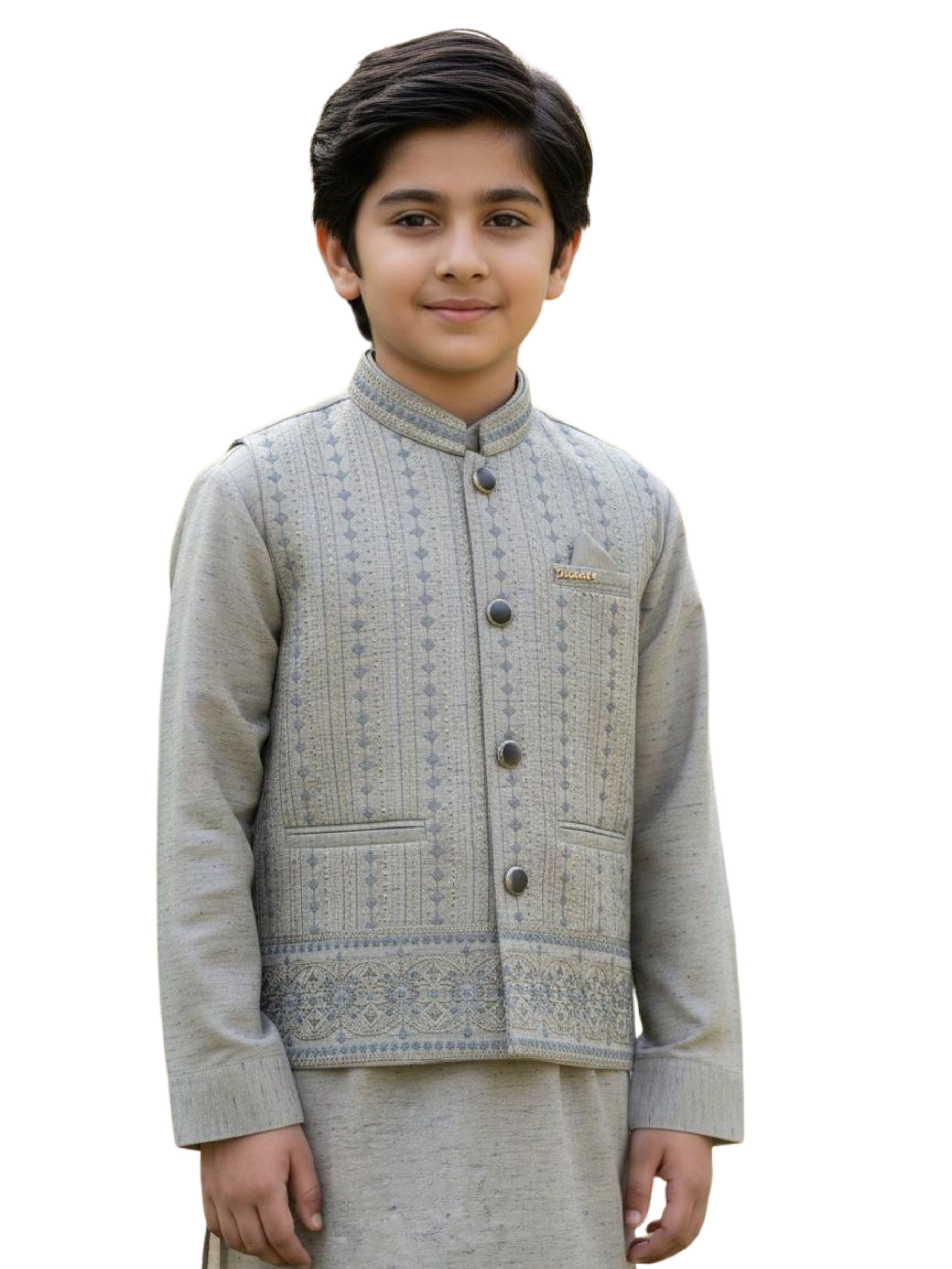 Boys Formal Shalwar Kameez with Waistcoat Main image