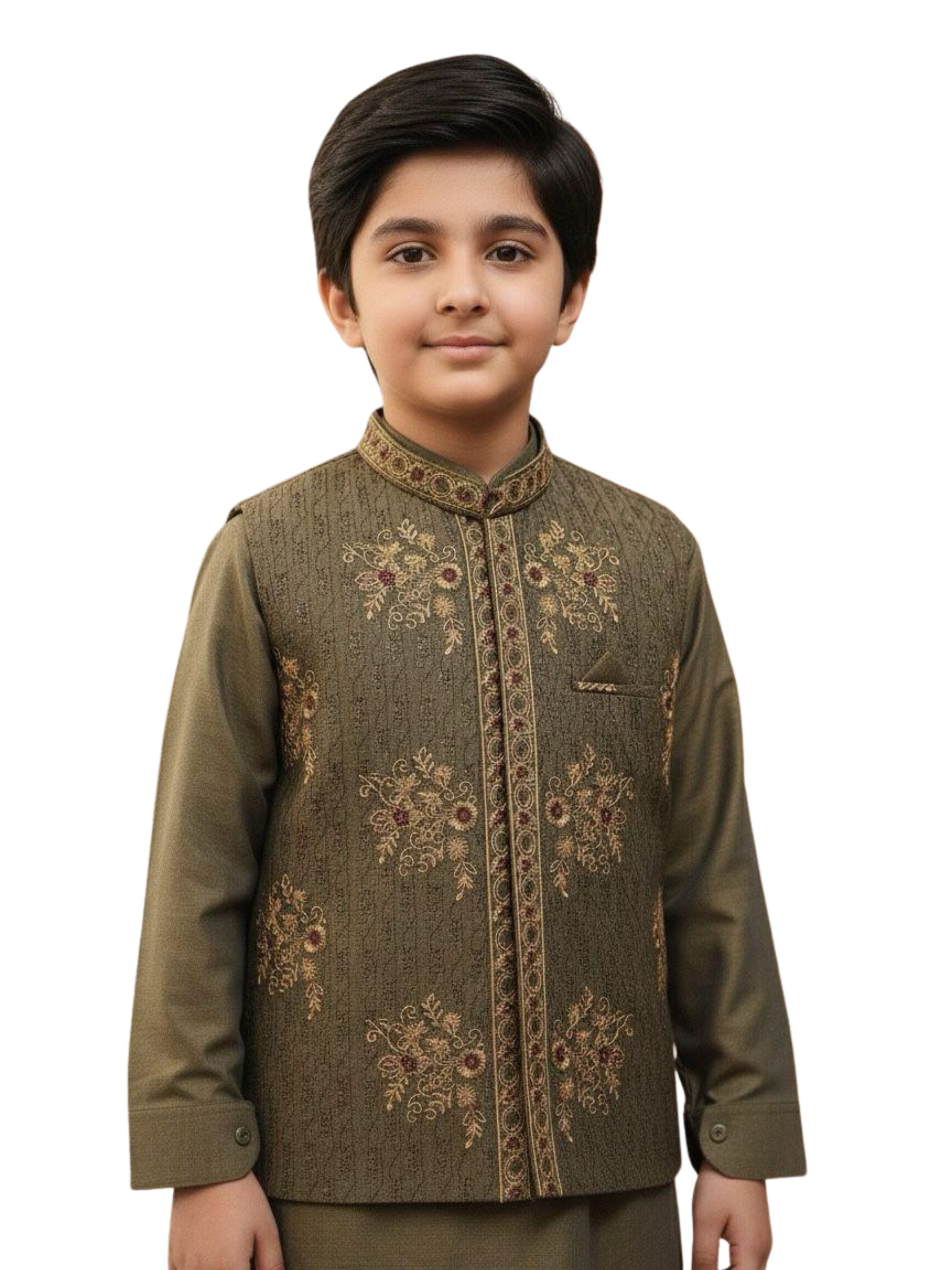 Boys Formal Shalwar Kameez with Waistcoat Main image