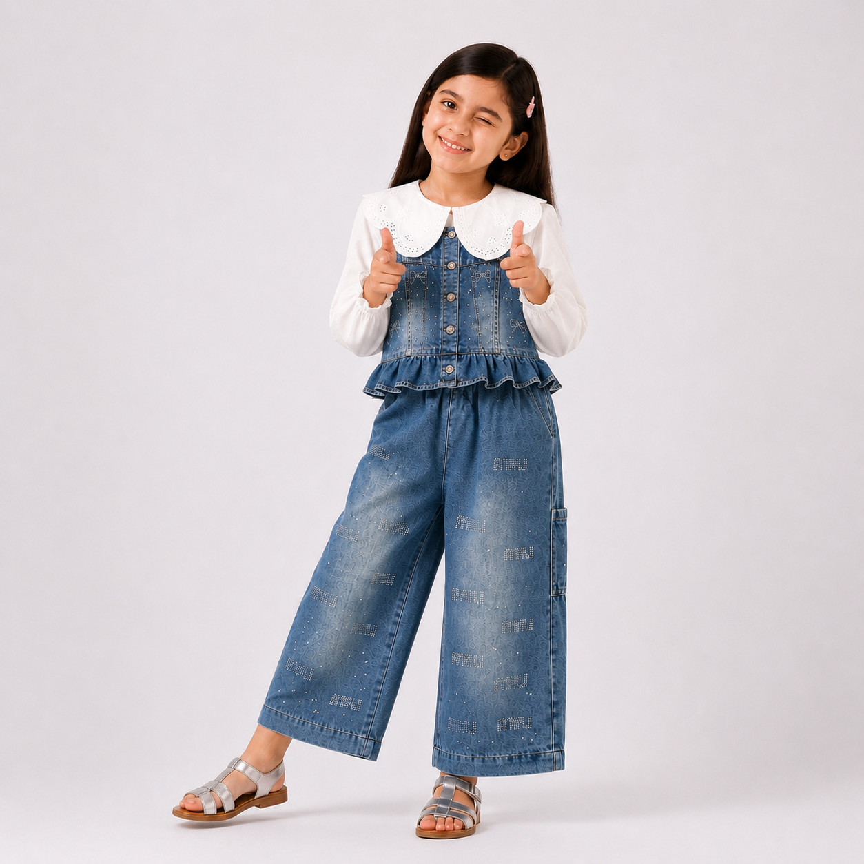 2-Pc Denim Set