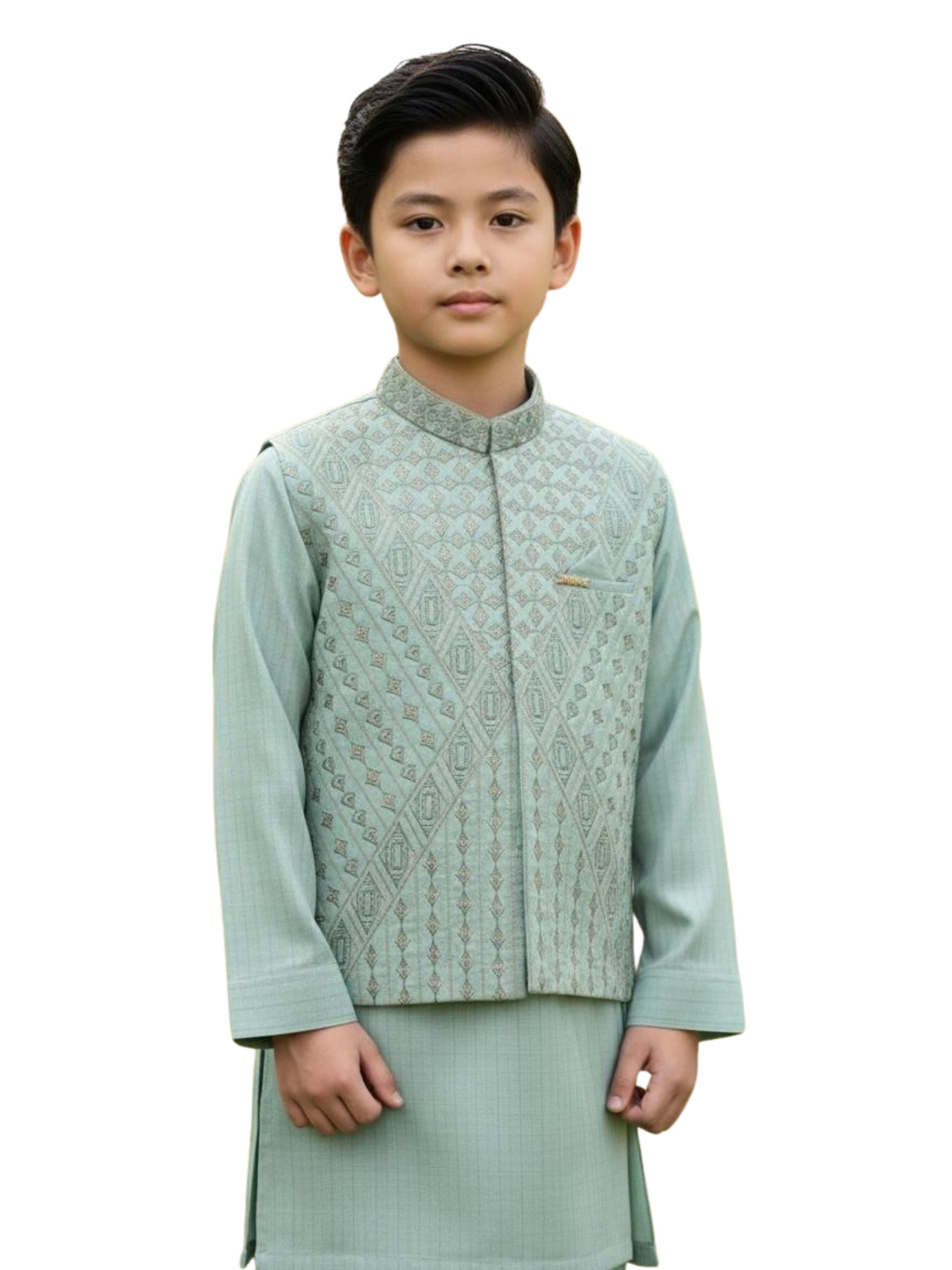 Boys Formal Shalwar Kameez with Waistcoat Main image