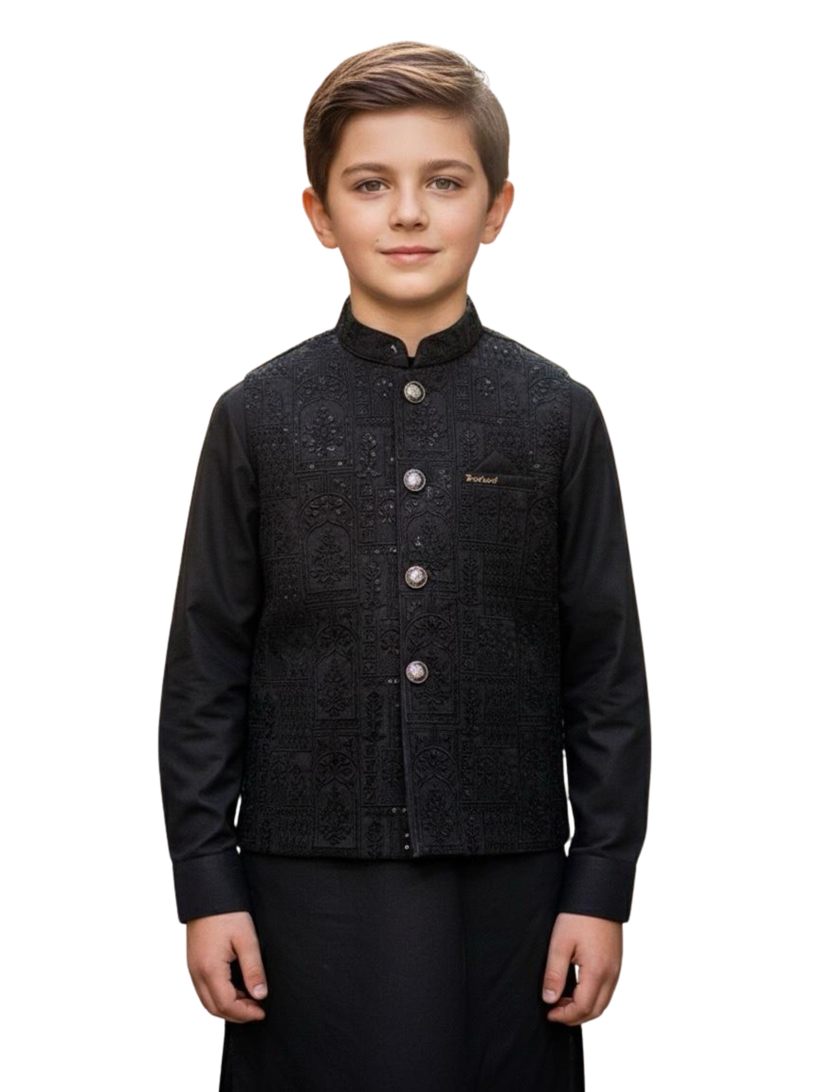 Boys Formal Shalwar Kameez with Waistcoat