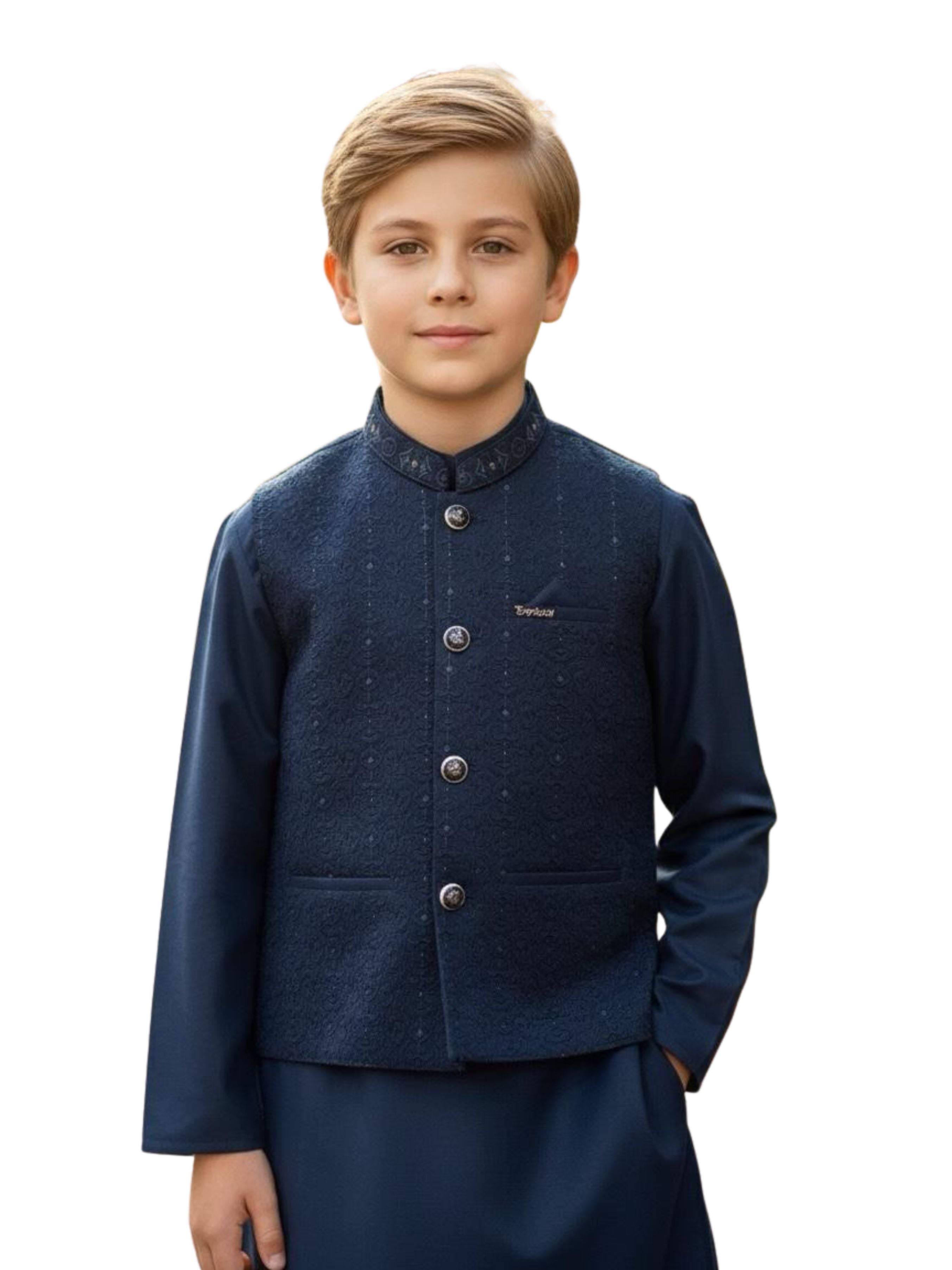 Boys Formal Shalwar Kameez with Waistcoat