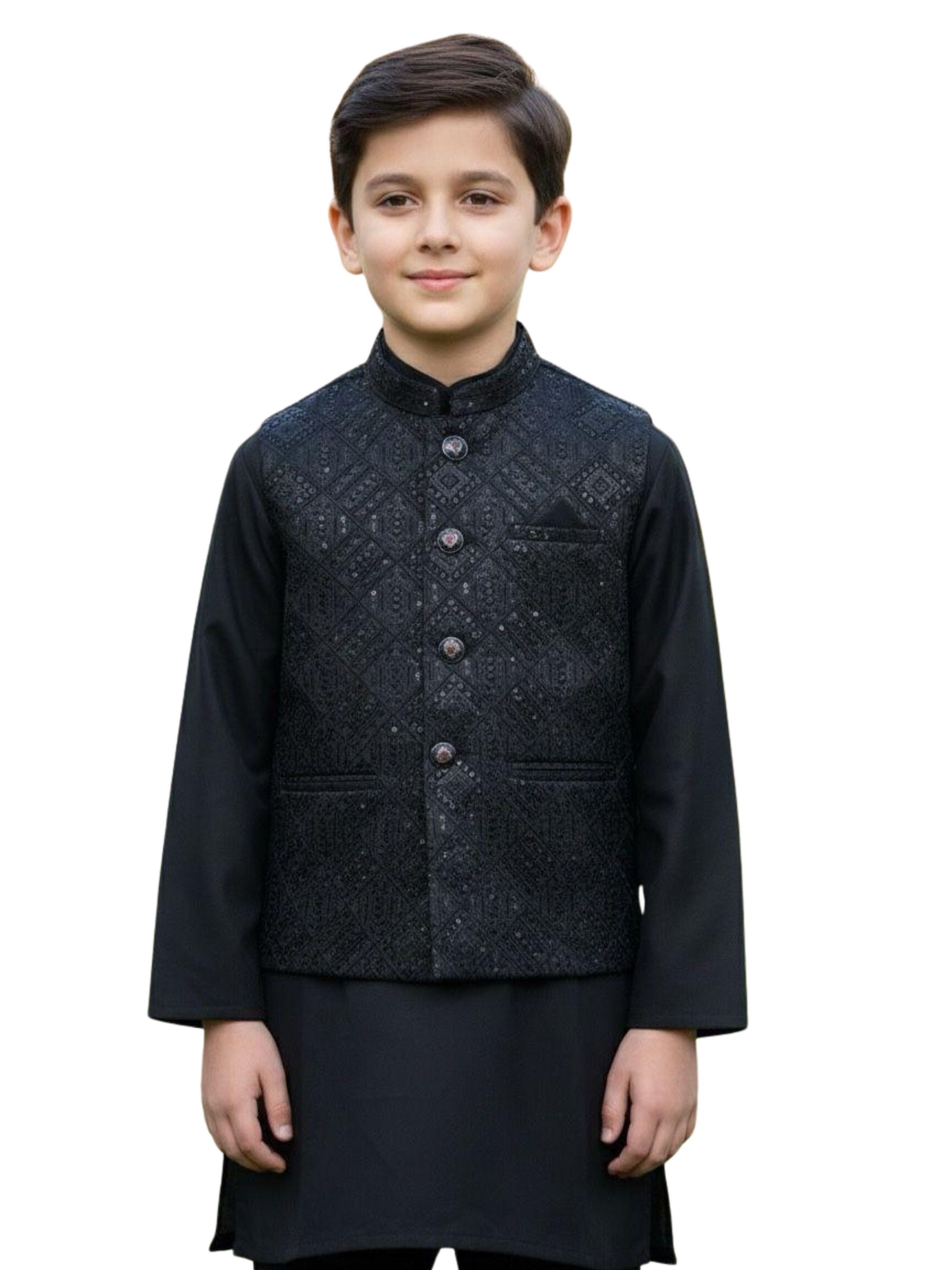 Boys Formal Shalwar Kameez with Waistcoat Main image