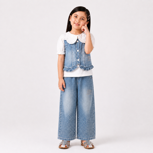 2-Pc Denim Set