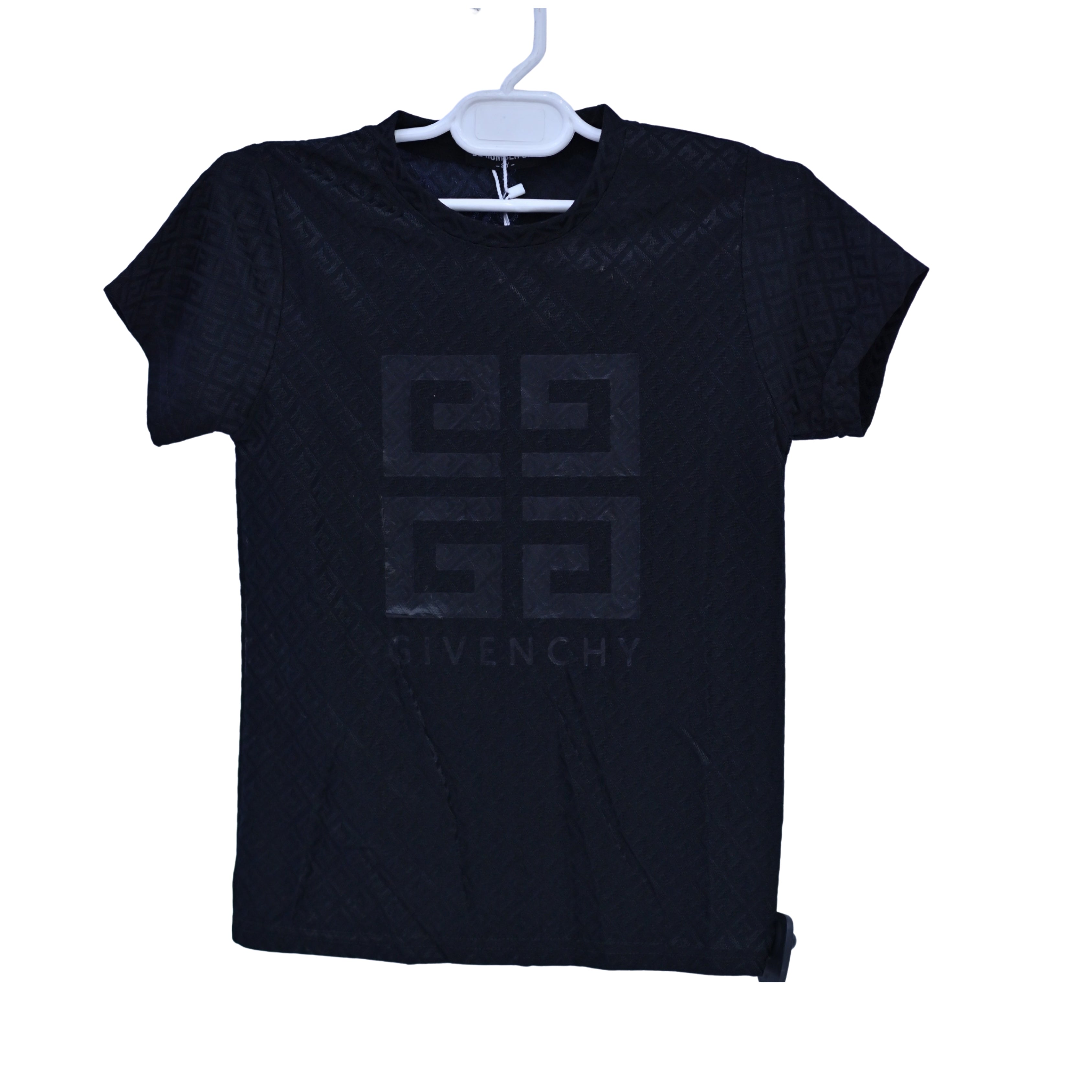 Classic Black Embossed Tee Main image