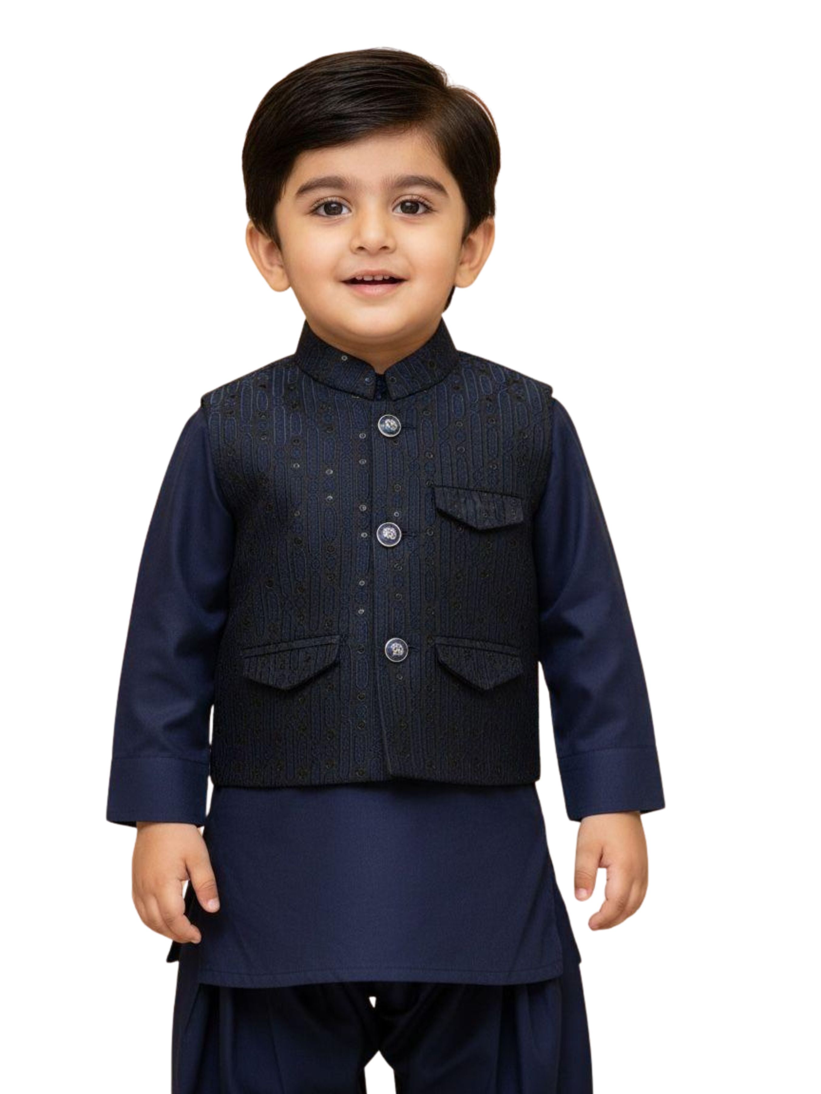 Baby Boy Formal Shalwar Kameez with Waistcoat Main image