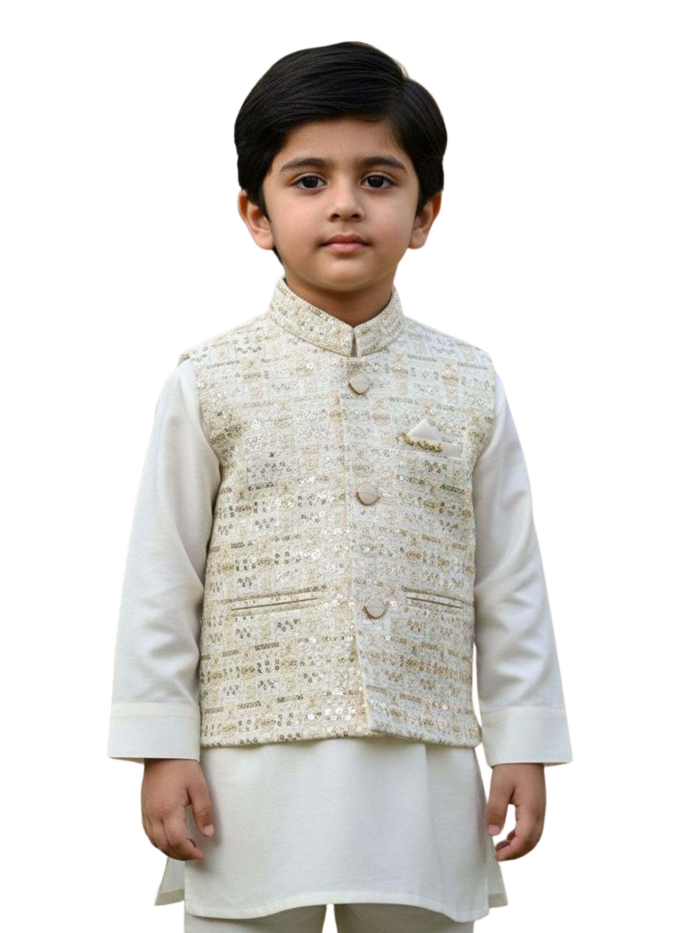 Baby Boy Formal Shalwar Kameez with Waistcoat
