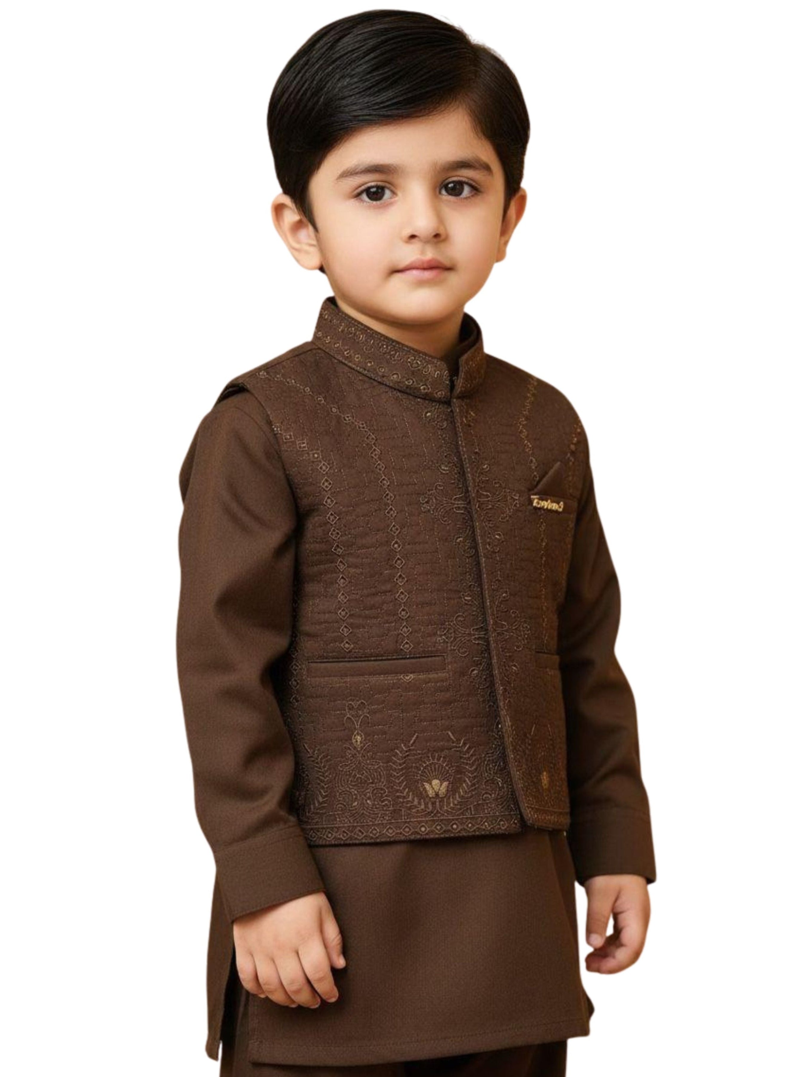 Baby Boy Formal Shalwar Kameez with Waistcoat Main image