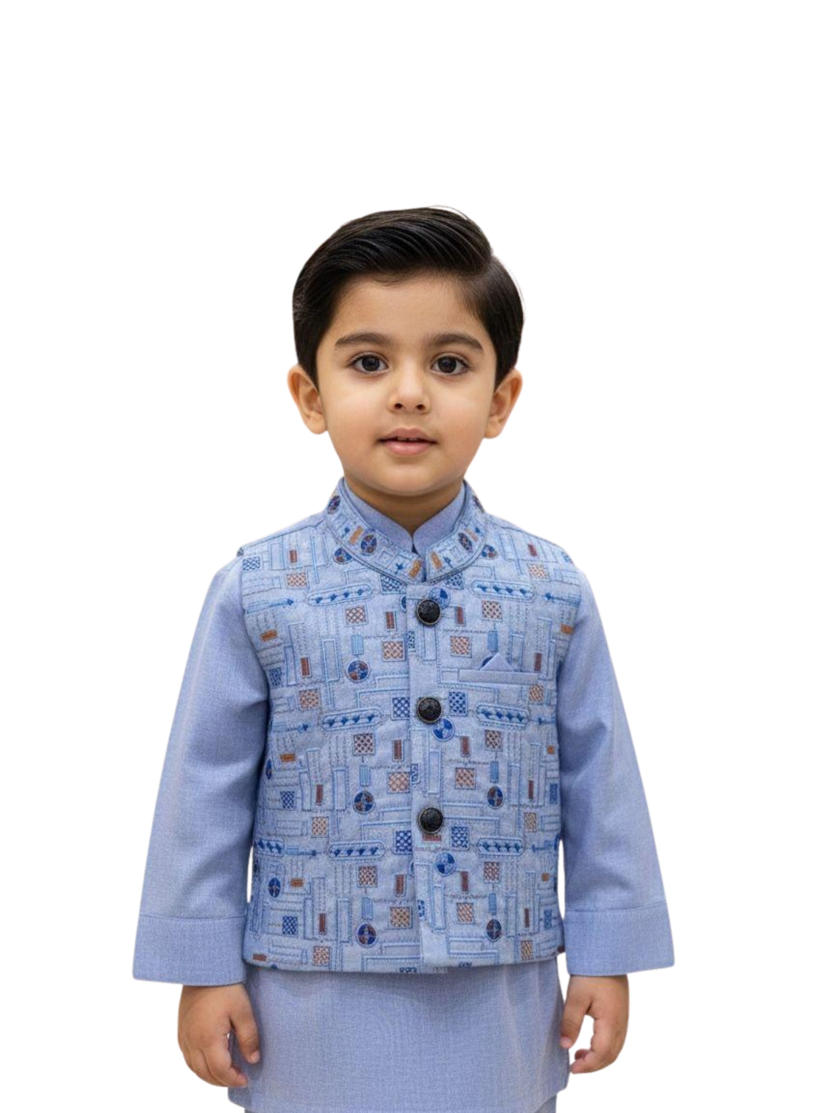 Baby Boy Formal Shalwar Kameez with Waistcoat Main image