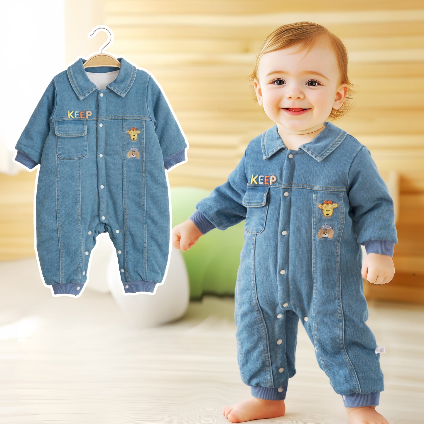 Baby Denim Romper