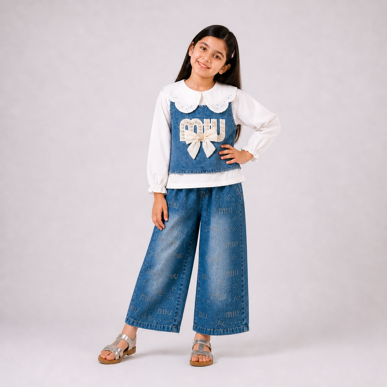 2-Pc Denim Set