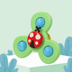 SUCTION CUP SPINNER TOYS - 3 PCS