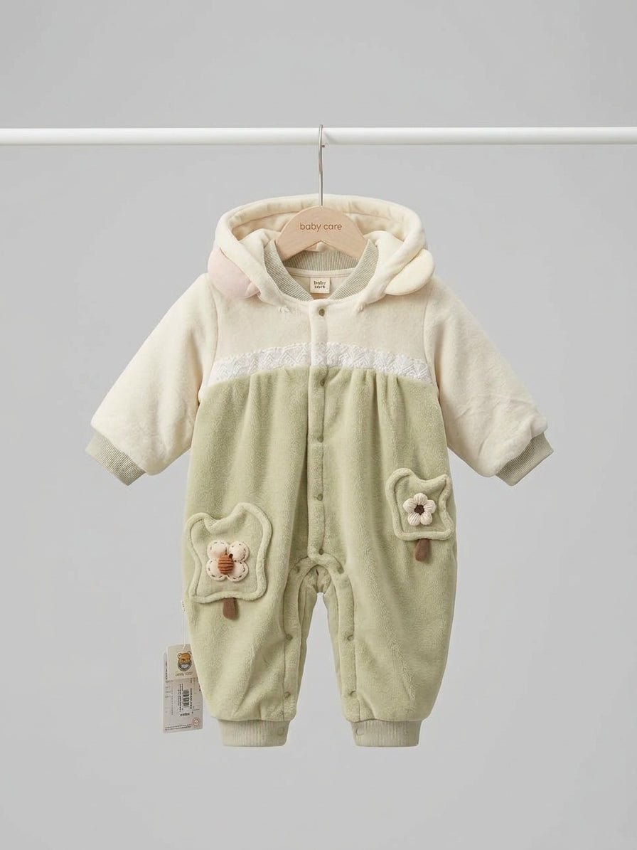 Hooded Baby Romper