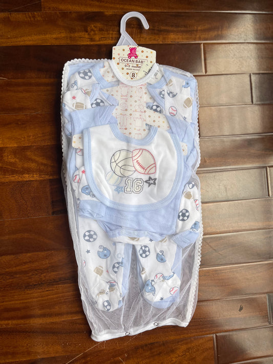 8-Piece Newborn Starter Set (0–3 Months)
