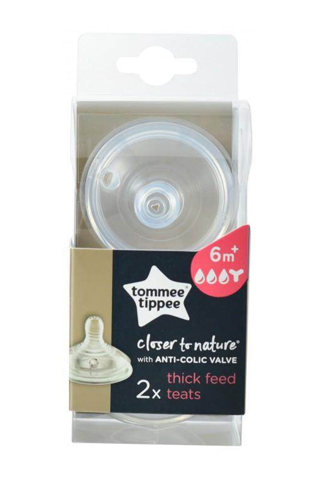 Tomme Tippee Closer to Nature Teat - 2 Pack