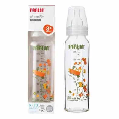 Farlin Heat Resistant α-33 Glass Feeding Bottle 240ML