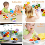 SUCTION CUP SPINNER TOYS - 3 PCS