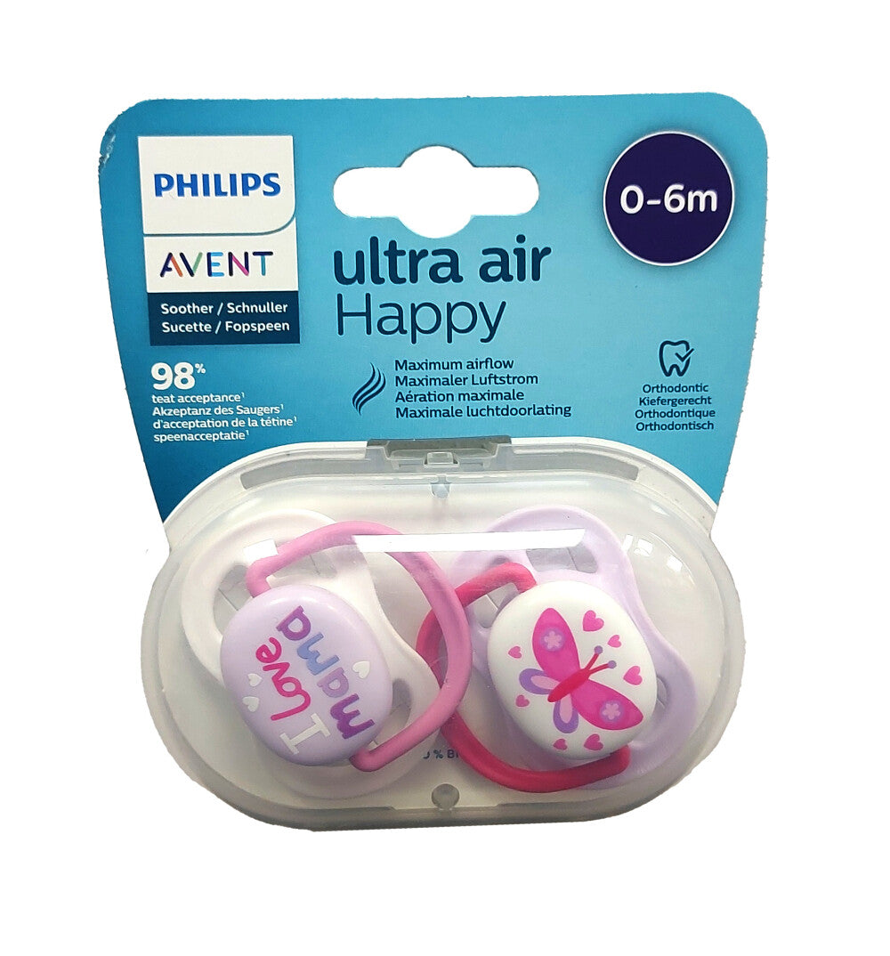 Philips Avent Pacifier Ultra Air Happy 0-6M Main image